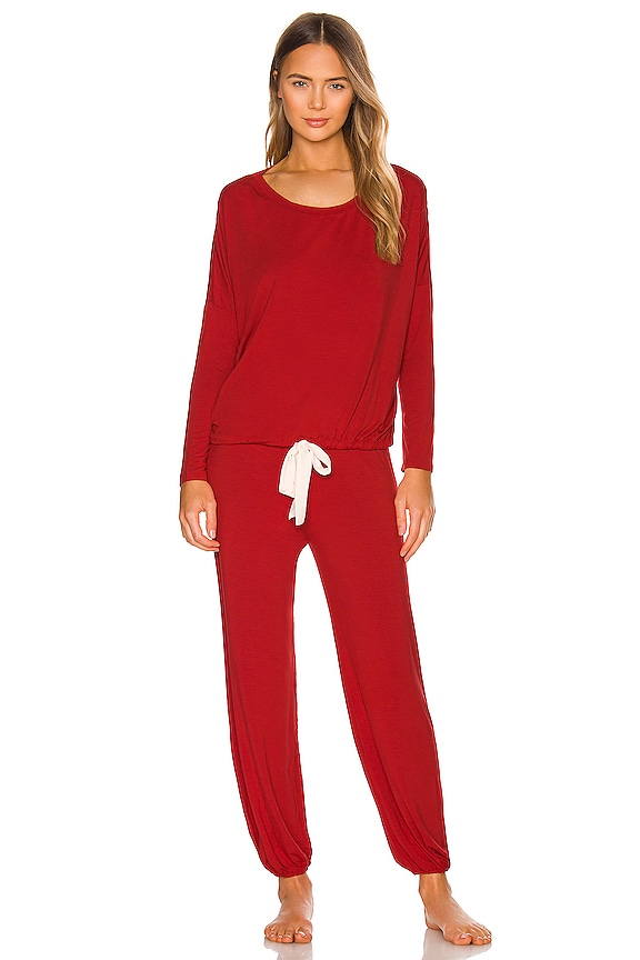 view 2 of 4 ПИЖАМА GISELE in Haute Red & Bone