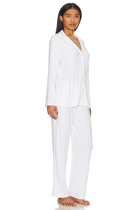 view 2 of 3 GISELE 롱 파자마 세트 in White