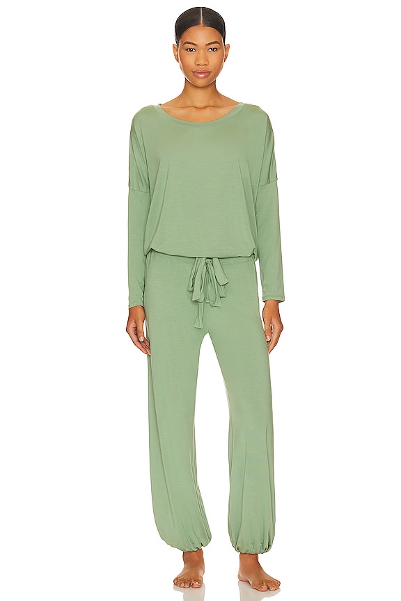 eberjey Gisele Slouchy PJ Set in Mineral Green | REVOLVE