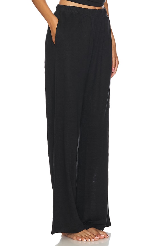 view 2 of 4 Organic Linen Pant in Black