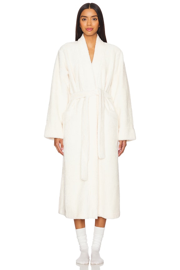view 2 of 4 Renew Plush Long Robe in Ivory