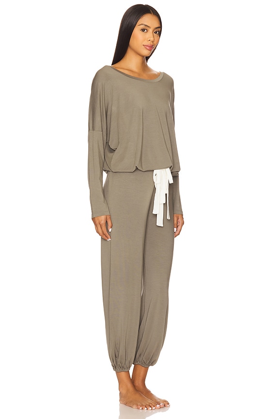 view 2 of 3 Gisele Slouchy Set in Smokey Olive & Ivory