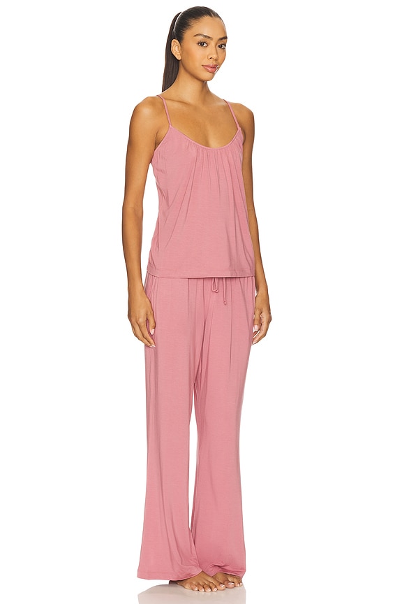 view 2 of 4 Gisele Cami & Pant Pj Set in Berry Blush