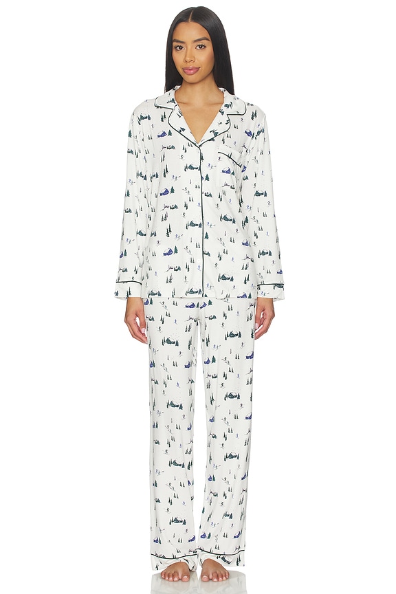 view 1 of 4 PYJAMA GISELE in Ski Chalet Ivory & Pine