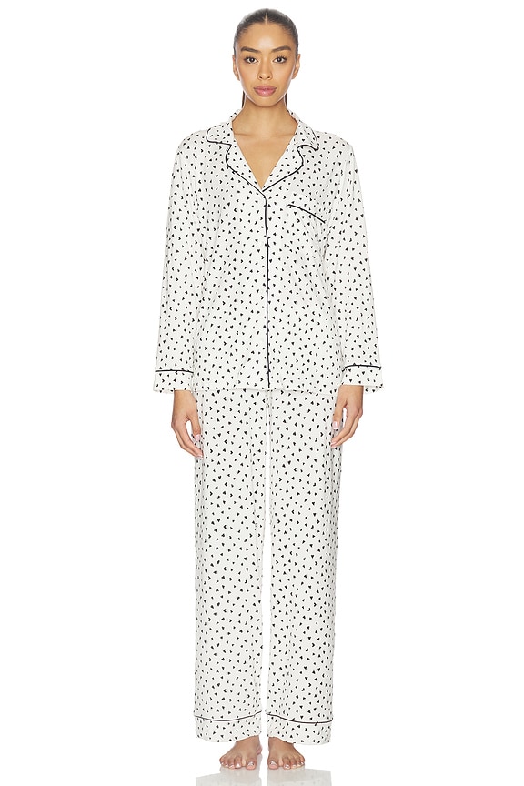 view 2 of 5 CONJUNTO PIJAMA GISELE in Heart To Heart Black