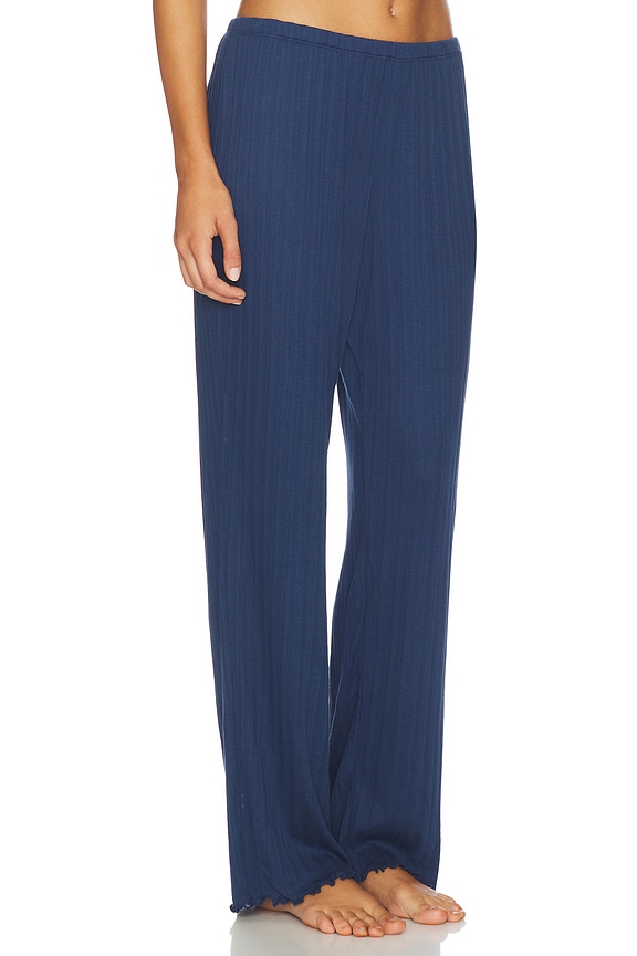 view 2 of 5 Pointelle Pant in Navy