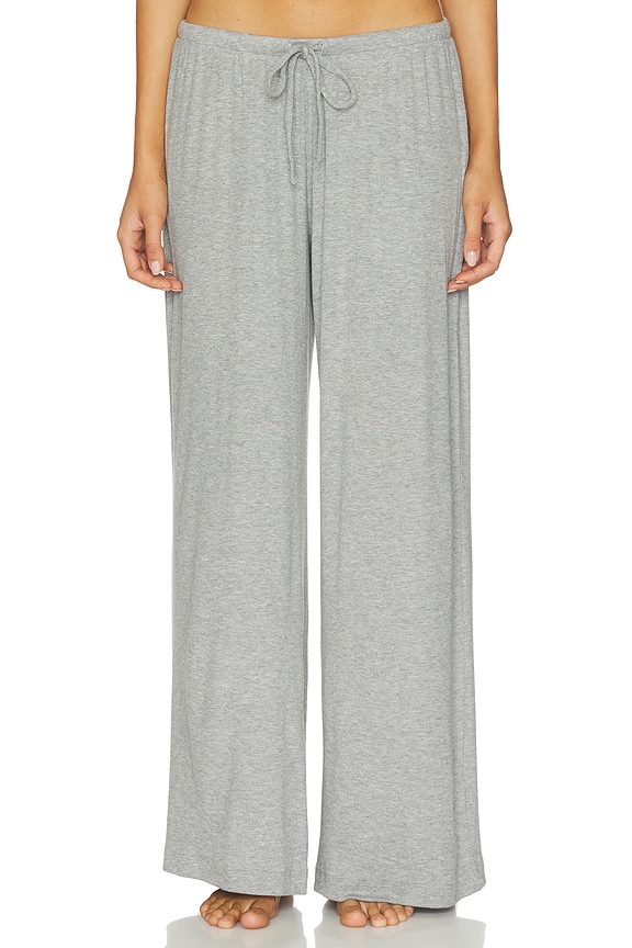 view 1 of 6 PANTALON LARGE DREAM RIB in Heather Grey