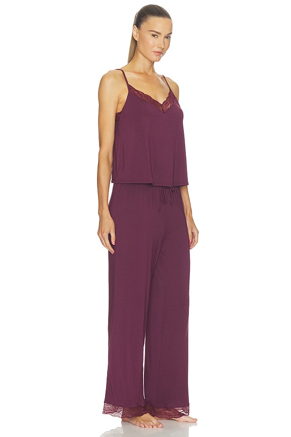 view 2 of 4 Kari Cami & Pant Pajama Set in Wildberry