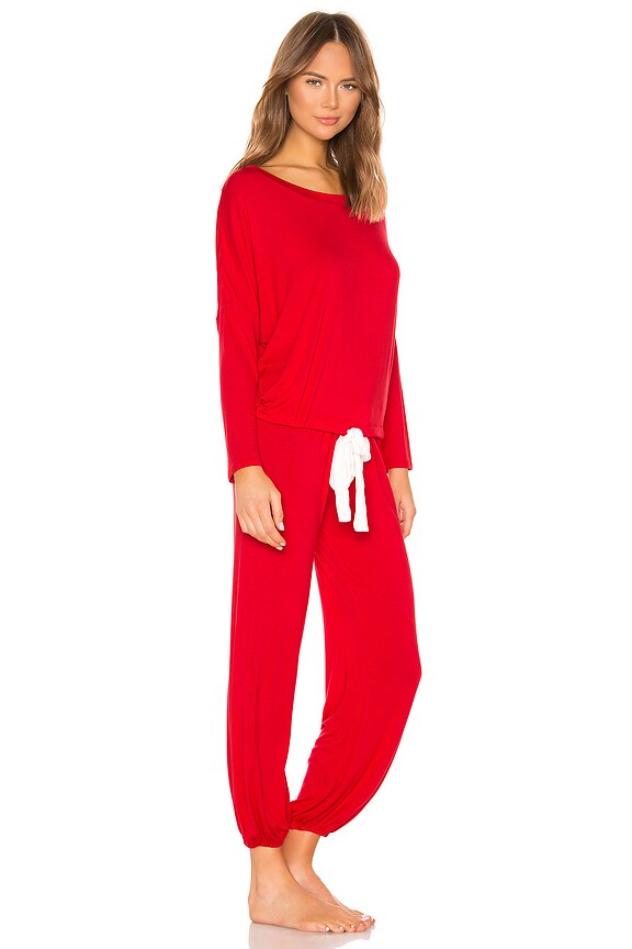 view 2 of 3 Noor Slouchy Set in Racing Red