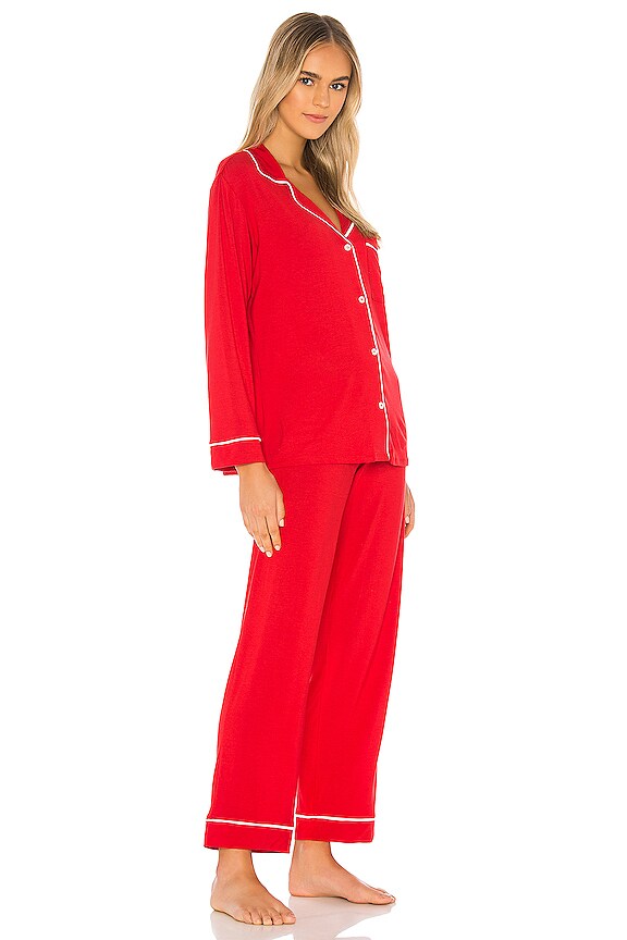 view 2 of 3 Gisele Boxed Long PJ Set in Haute Red