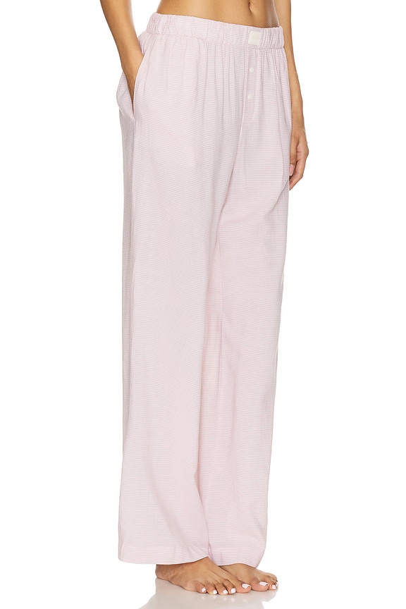 view 2 of 6 Nautico Boxer Pant in Pale Mauve & White