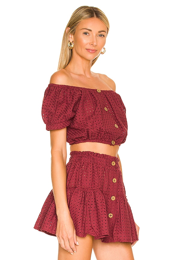 view 2 of 4 ТОП С ПЫШНЫМИ РУКАВАМИ HARPER in Brick