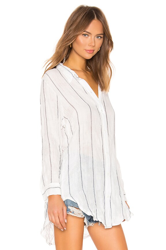 view 2 of 4 Awning Stripe Jack Top in Cloud & Shore Blue