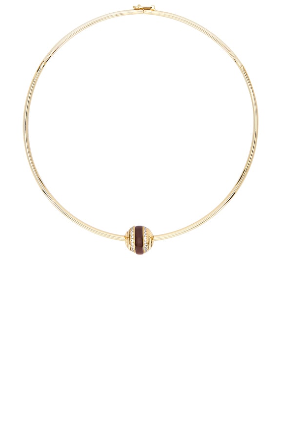 view 1 of 2 Pav? Lenox Collar Necklace in Gold & Carnelian