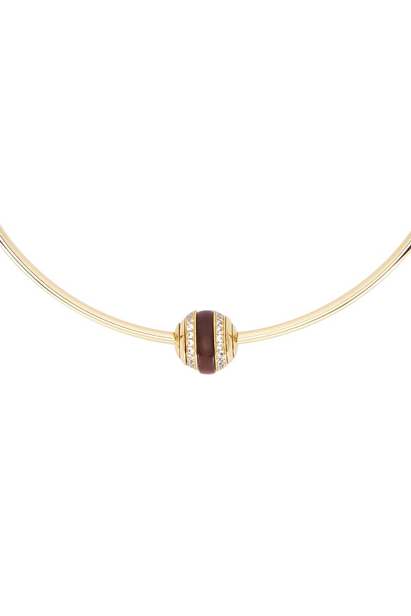 view 2 of 2 Pav? Lenox Collar Necklace in Gold & Carnelian