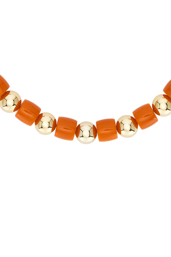 view 2 of 2 Marcy Necklace in Gold & Amber