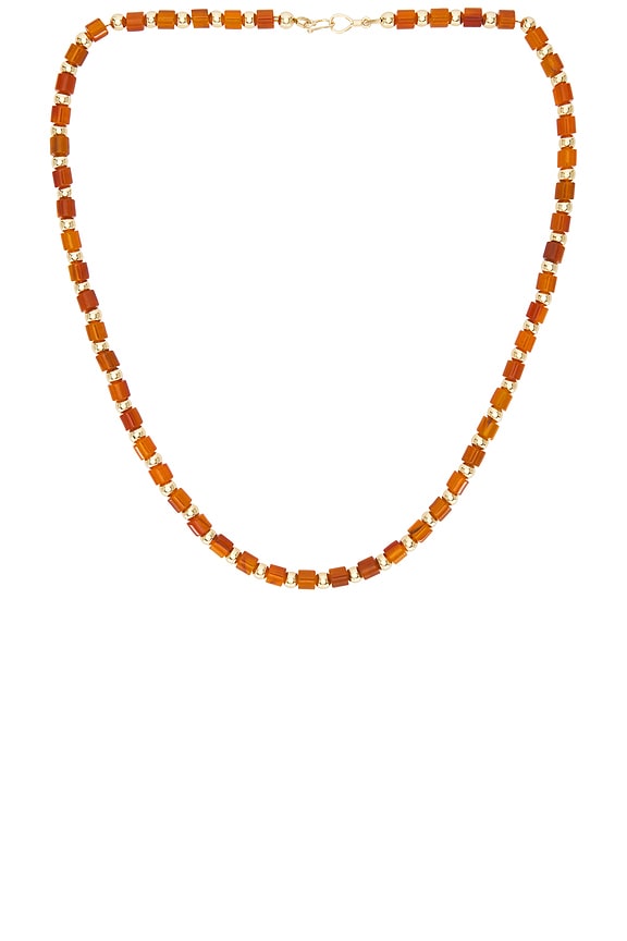 view 1 of 2 COLLAR LARGO MARCY in Gold, Carnelian, & Amber