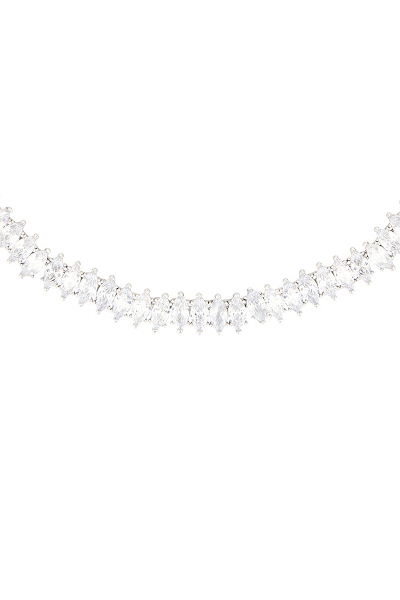 view 2 of 4 Marquise Riviera Necklace in Silver