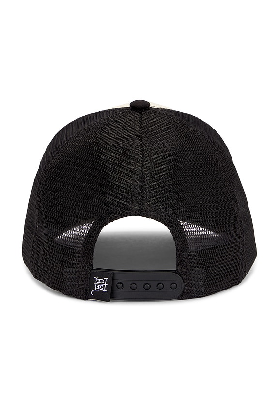 view 2 of 3 Printed Tiger Outline Hat in Ivory Black