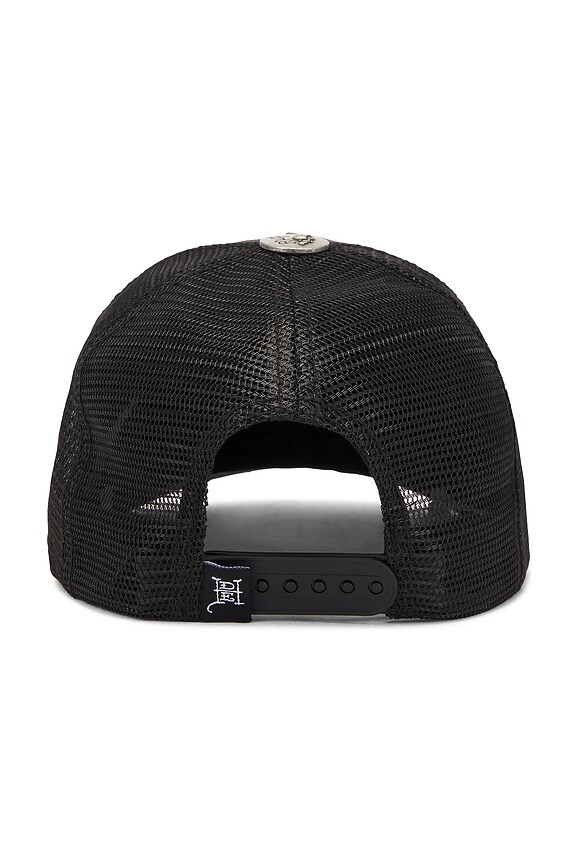 view 2 of 4 Rhinestone Dagger Snake Hat in Charcoal Pink