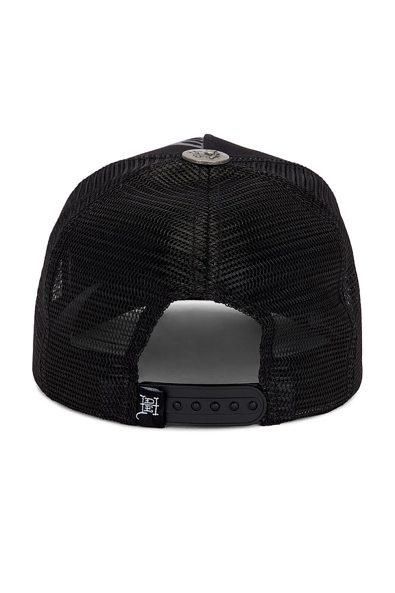 view 2 of 4 Cowboy Skull Rhinestone Hat in Black