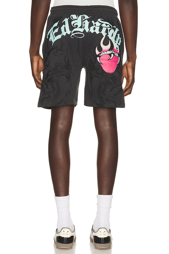view 2 of 4 Pantera Fleece Short in Dark Grey