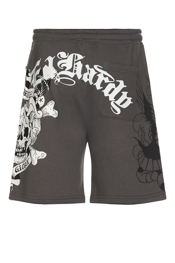 view 2 of 6 Skull Fleece Short in Charcoal