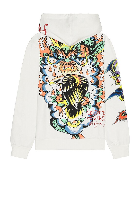 view 2 of 3 Tiger Dragon Hoodie in Ivory