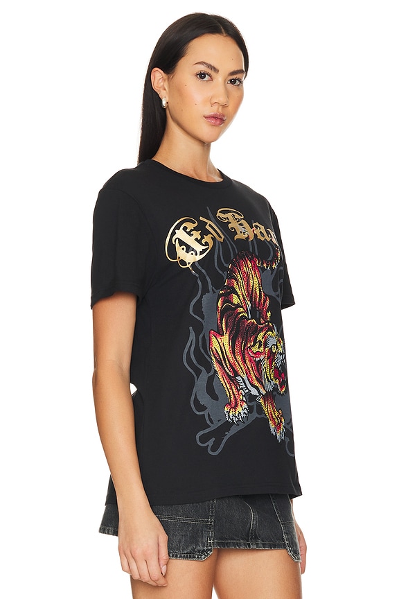 view 2 of 4 CRAWLING TIGER Tシャツ in Black