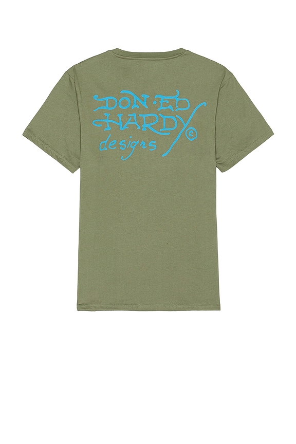 view 2 of 5 Crouching Panther Tee in Light Olive