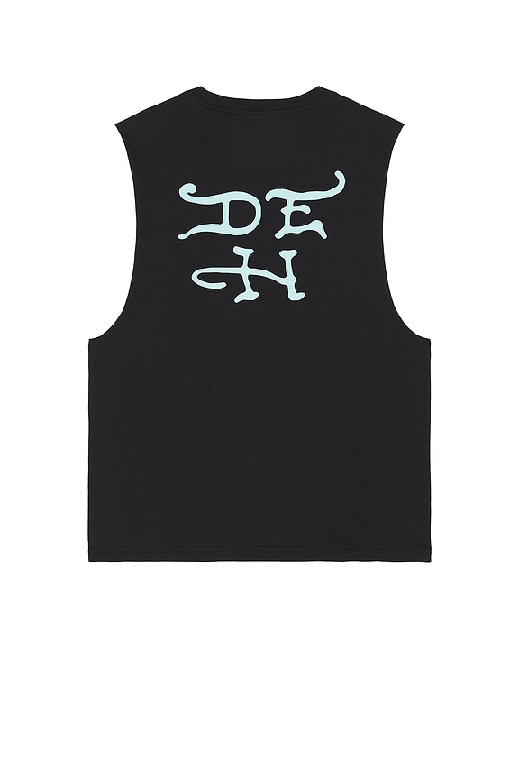 view 2 of 4 Skull Tophat Cutoff Tee in Black