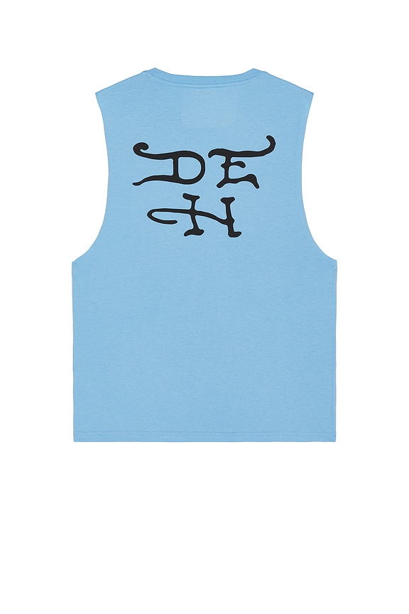 view 2 of 4 Panther Roses Cutoff Tee in Powder Blue