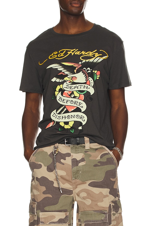 view 3 of 4 Eagle Tee in Charcoal