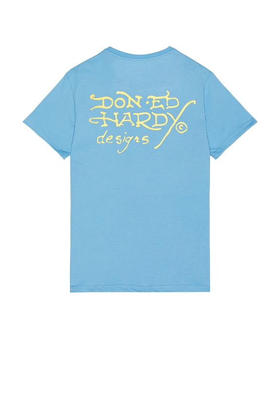 view 2 of 4 Skull Panther Tee in Powder Blue