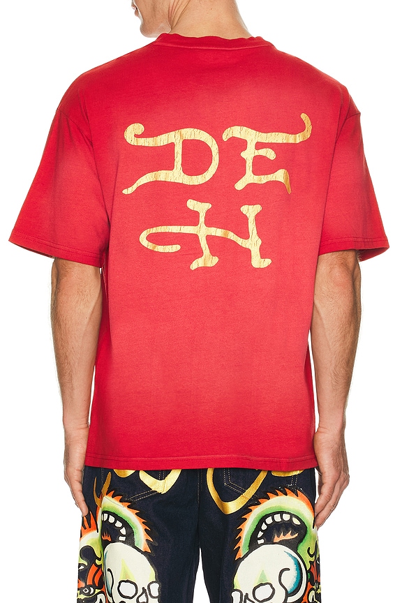 view 2 of 4 Skull Boxy Tee in Sunfade Red