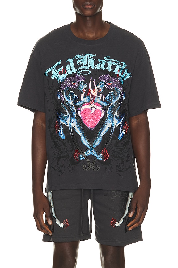 view 1 of 5 Panteras Boxy Tee in Dark Grey