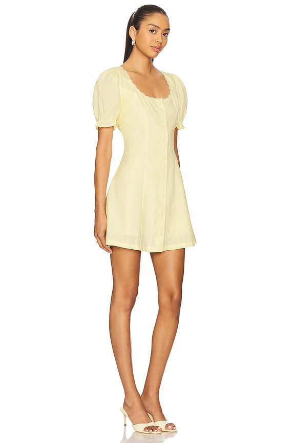 view 2 of 3 Valeria Mini Dress in Light Yellow