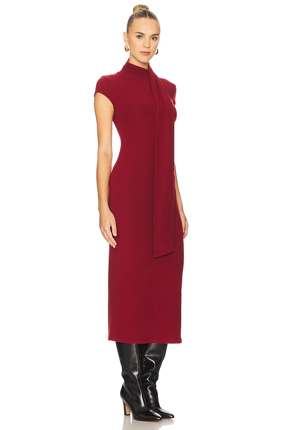 view 2 of 3 Elodie Lane Scarf Dress in Red Dahlia