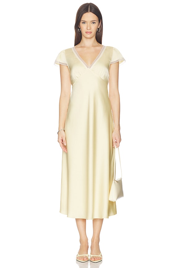 view 1 of 3 ROBE ONDINE in Butter Yellow