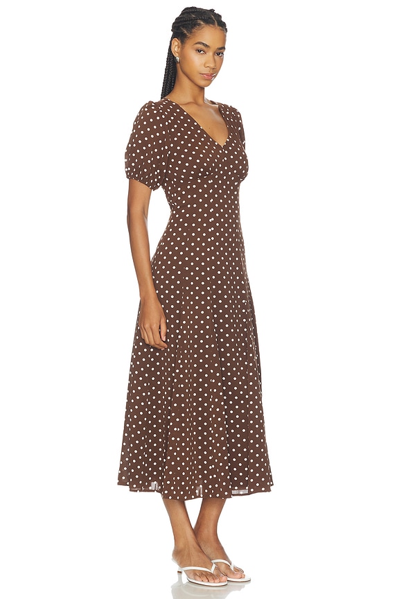 view 2 of 4 VESTIDO ANIKA in Brown Dot