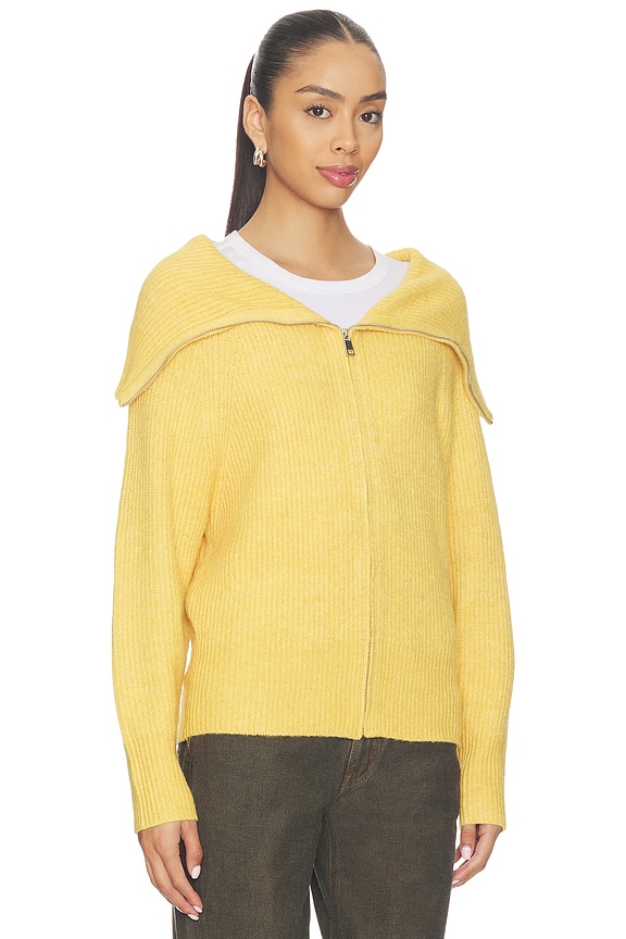 view 2 of 4 Leigh Zipup Sweater in Mustard