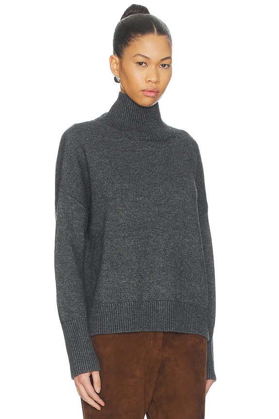 view 2 of 4 Spence Turtleneck Sweater in Charcoal