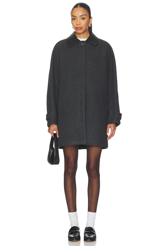 view 2 of 4 Elodie Spencer Coat in Charcoal