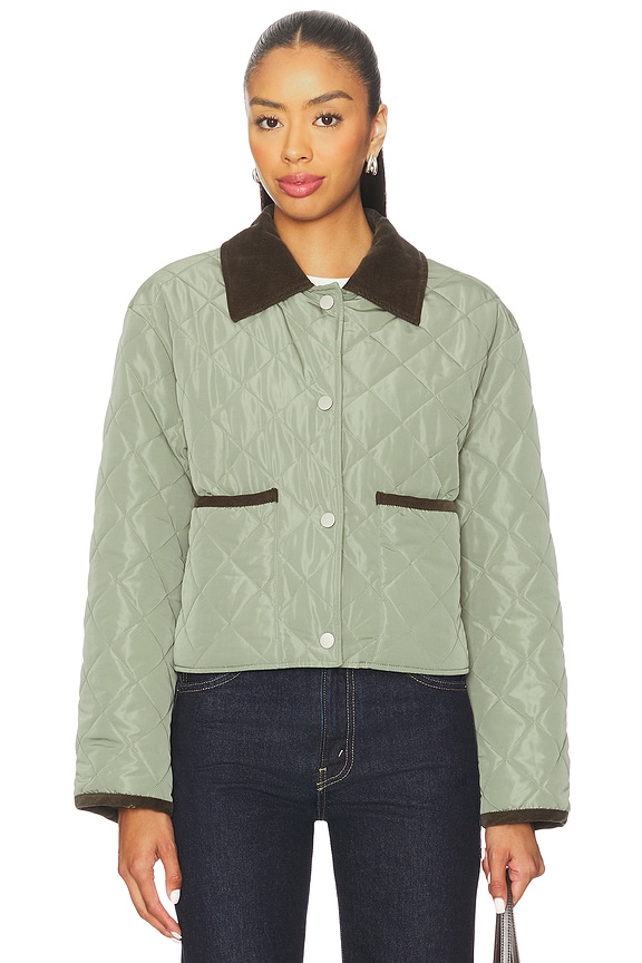 view 2 of 5 Elodie Nina Quilted Jacket in Olive