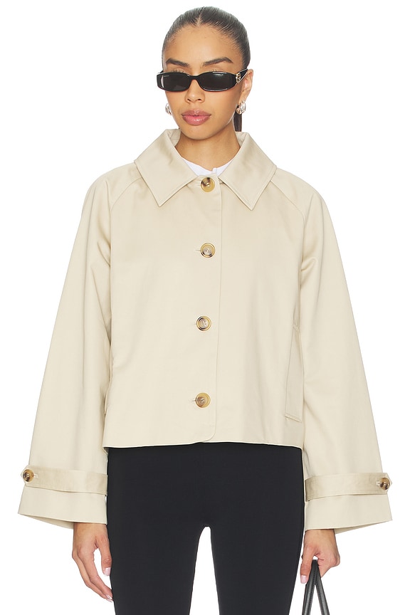 view 2 of 5 TRENCH CROPPED WYNN in Khaki