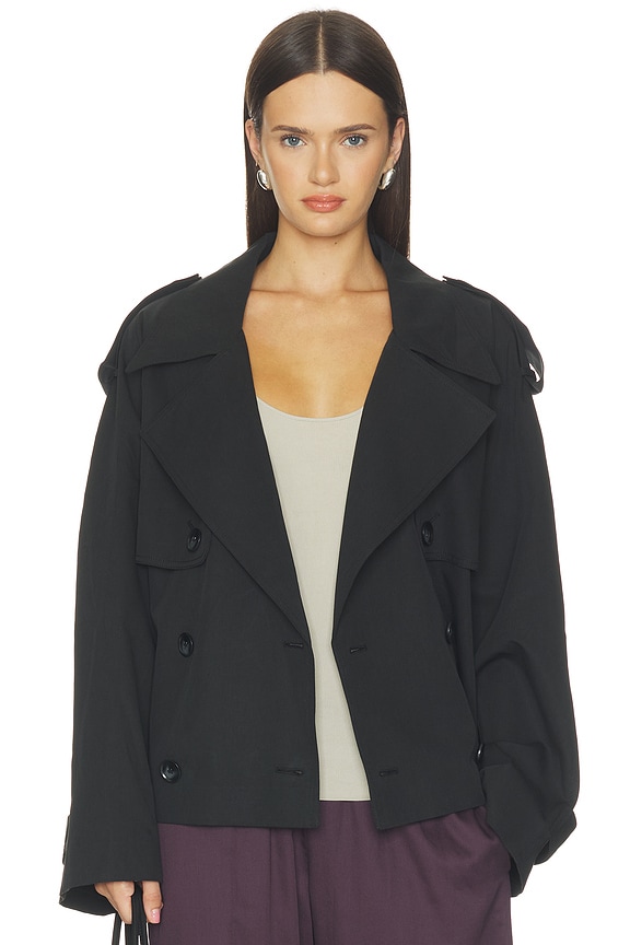 view 2 of 5 GABARDINA CORTA ELEANOR  in Black