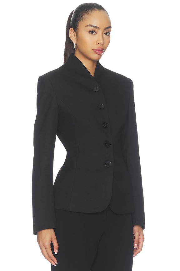 view 2 of 4 Rhea Buttoned Blazer in Black