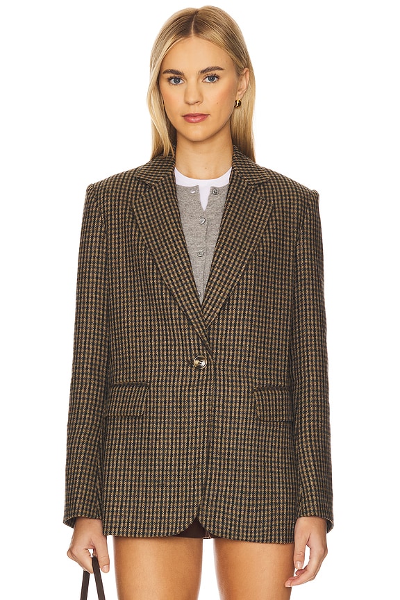 view 2 of 6 Elodie Alex Blazer in Brown Combo