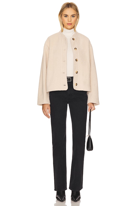 Elodie the Label Elodie Jules Half Coat in Beige | REVOLVE