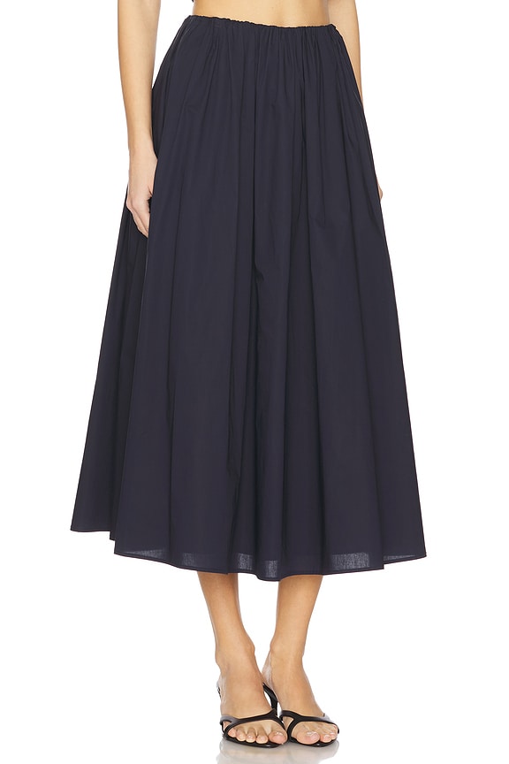 view 2 of 6 Bari Poplin Skirt in Navy
